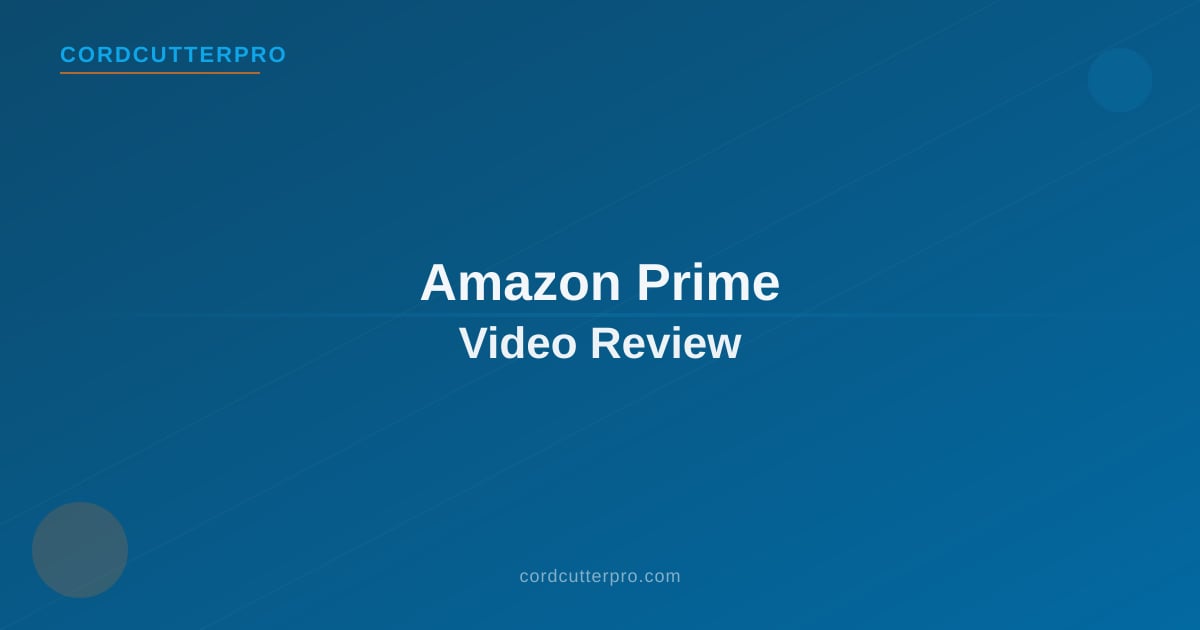 Amazon Prime Video app interface displayed on a large flat-screen TV in a dark living room