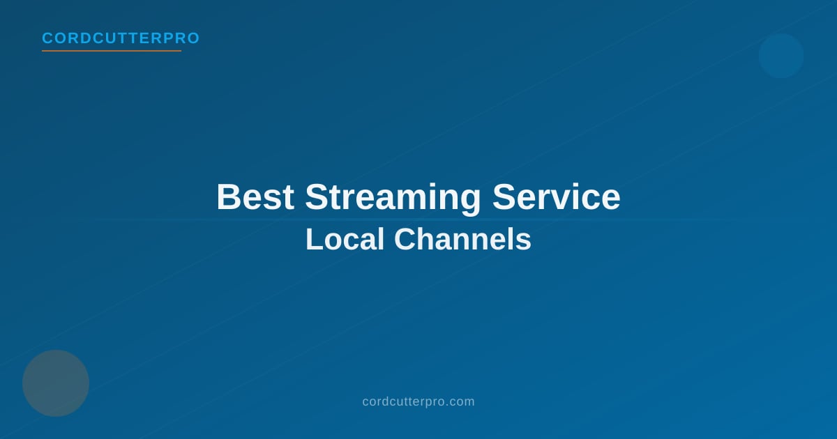 Living room TV showing local news broadcast with streaming service interface