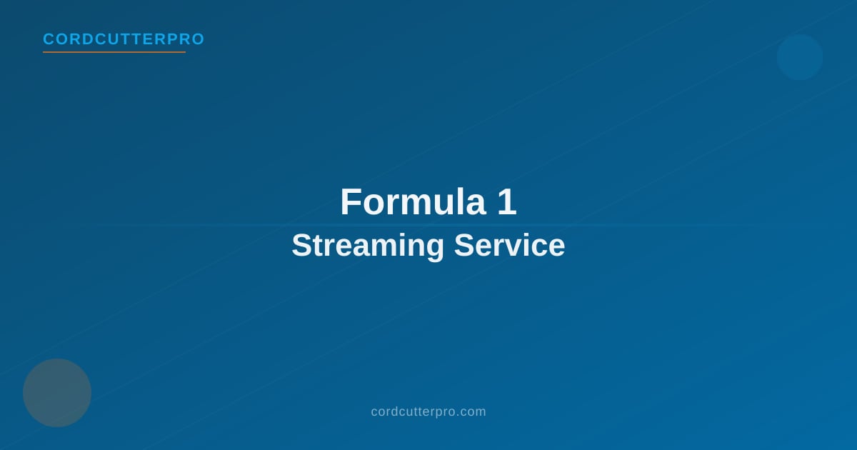 Formula 1 race live on a streaming service on a large TV with an Apple TV device setup
