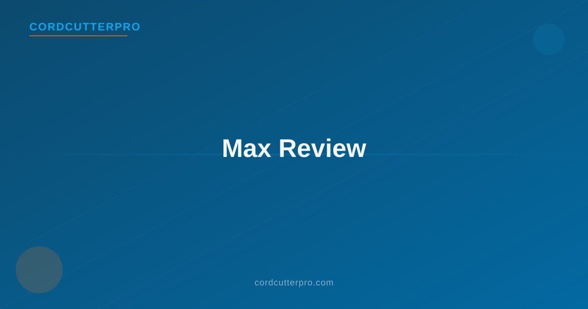 Max streaming app displayed on a TV showing HBO originals including The Last of Us and House of the Dragon