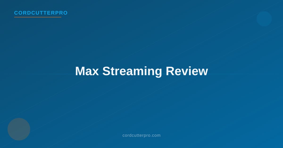 Max streaming app on a 4K TV showing HBO originals The Last of Us, House of the Dragon, and The White Lotus