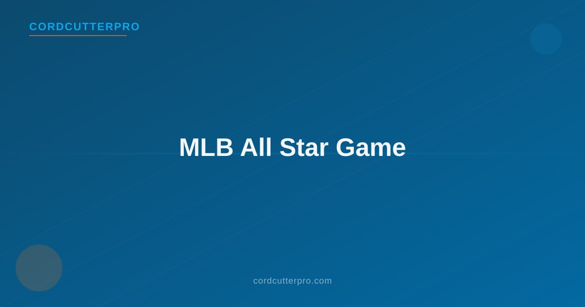 Baseball stadium lit up at night for the MLB All-Star Game