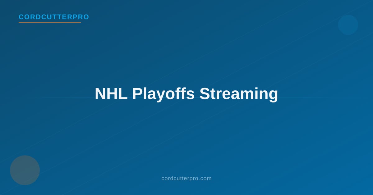 NHL fan watching hockey on a streaming service on a large TV with a cord-cutting setup in 2026