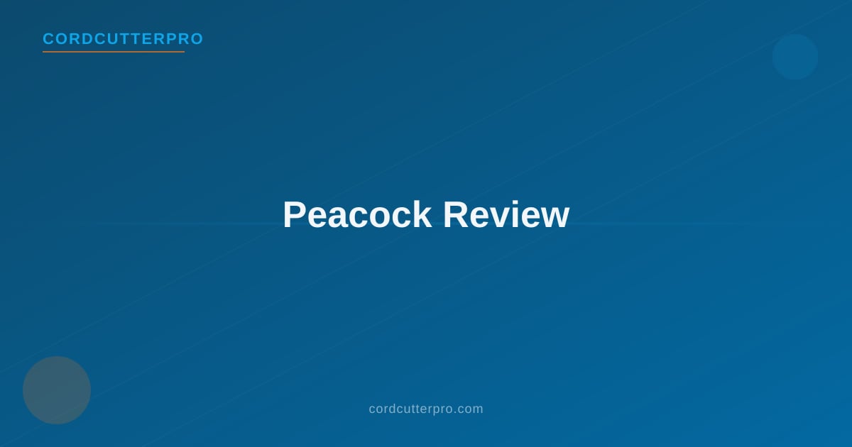 Peacock streaming app displayed on a TV showing NFL Sunday Night Football and Premier League soccer