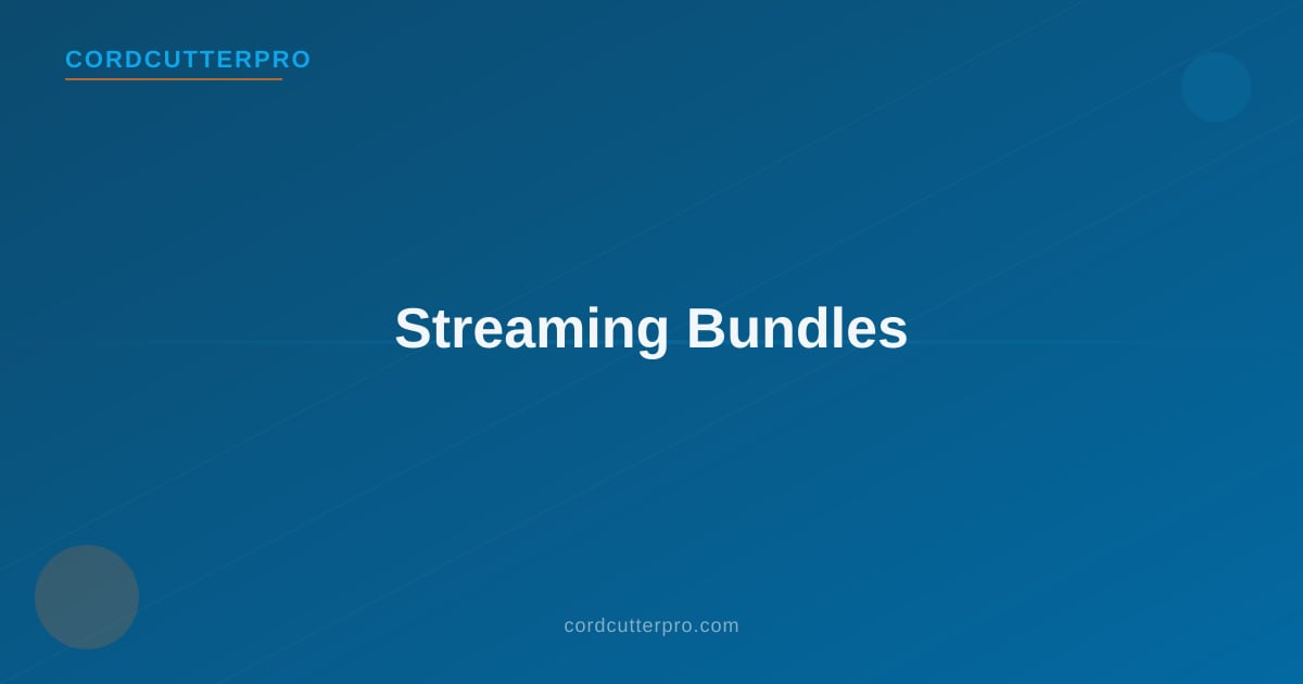 Multiple streaming service app icons displayed showing Disney Plus, Hulu, ESPN Plus, Netflix, and Apple TV Plus bundle options