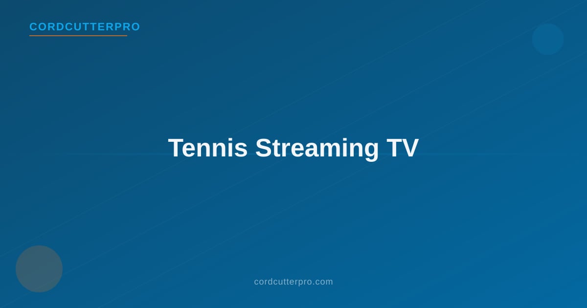 Tennis fan watching Wimbledon live on a streaming TV without cable